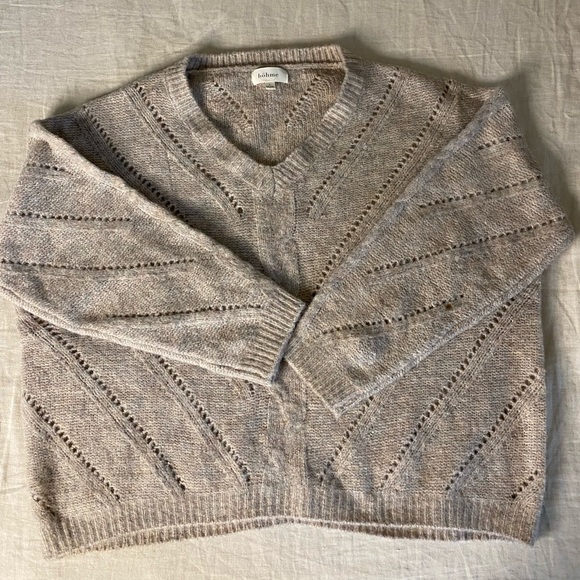 Bohme Knit Sweater Grey/Pink - Picture 2 of 9